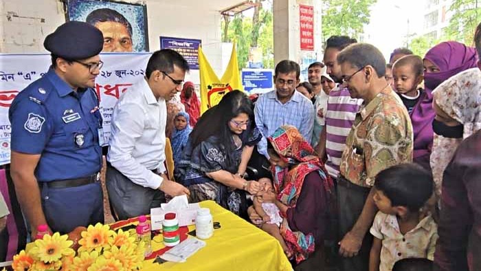টাঙ্গাইলে জাতীয় ভিটামিন ‘এ’ প্লাস ক্যাপসুল ক্যাম্পেইনের উদ্বোধন