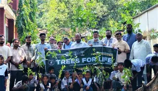 রোটারি ক্লাবের বৃক্ষরোপণ কর্মসূচি পালিত