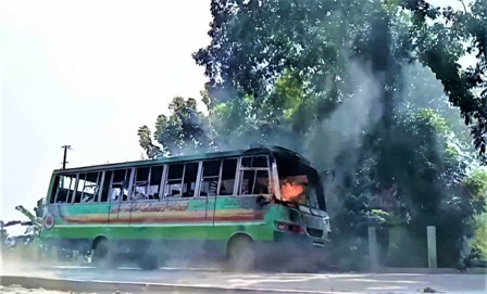 Tangail-Bas-accident-Fire-16.10.2025. Tangail-Bas-accident-Fire-16.10.2025.