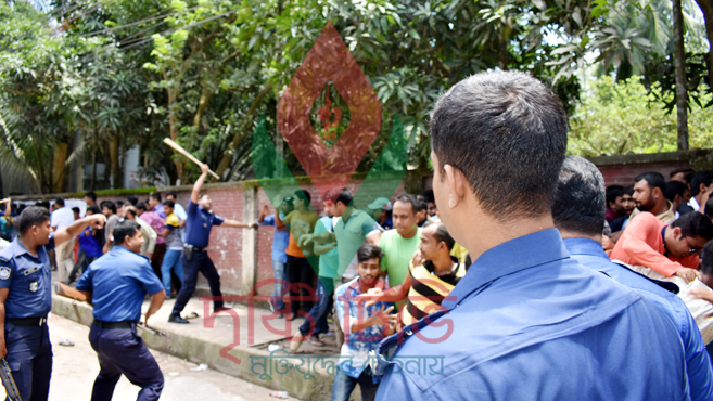 টাঙ্গাইলে বিএনপির দুই গ্রুপের সংঘর্ষে পুলিশ সহ অর্ধশতাধিক আহত