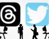 Meta Threads and Twitter app logos are seen in this illustration taken, July 6, 2023. REUTERS/Dado Ruvic/Illustration